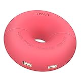 Desktop Charger, LDesign 5 Port Travel Charger Mini Smart Converter Charging Station Power Strip Socket all in one Quick charge with 2 Outlet& USB 3.1 Type C& 2 USB 3.0 Charging Port (Pink)