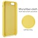 MUNDULEA Compatible iPhone 6/iPhone 6s Case,Liquid Silicone Rubber Soft Microfiber Protective Cover Compatible iPhone 6/ 6s (Yellow)