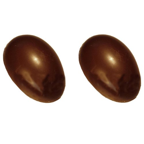 Polycarbonate Chocolate Mold: Half-Egg 8" x 5-3/8" x 2-5/8" High, 2 Cavities. Buy 2 Molds to Make Whole Eggs