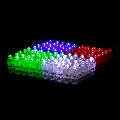 100 pack led finger light party supplies – glow in th…