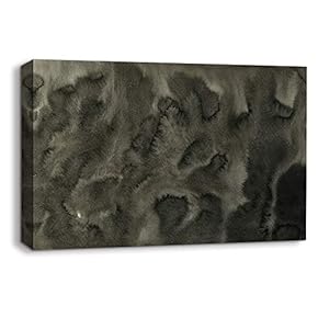 Canvas Wall Art Abstract Ink Feature Painting Artwork for Home Prints Framed - 12x18 inches