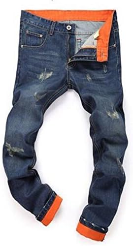 Mens Straight Slim Destroyed Denim Pant Distressed Ripped Skinny Jeans 7 Design