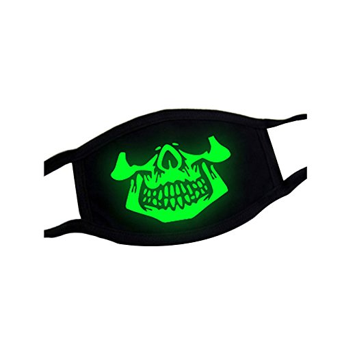 EmotionlinÂ® Dust and Ventilation Personality Creative Mask Terror Skeleton Thick Cotton Thick Mask Outdoor Lovers Fluorescence Mask (1)
