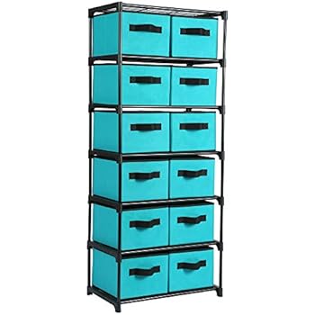 Storage Organization Homebi 6 Drawer Storage Chest Shelf Unit