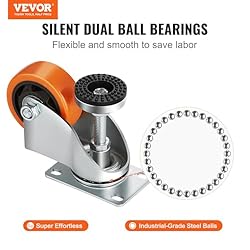 VEVOR Leveling Casters, Set of 4, 1800 lbs Total