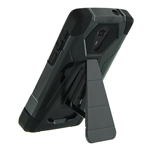 MINITURTLE Phone Case Compatible with ZTE Quest and Zte ultra [SHOCK FUSION Series] Kickstand Feature - Butterflies - Thumbnail 3