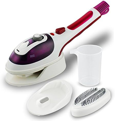 Handheld Garment Steamer Portable Travel Fabric Steamer to Iron cloth (Red)
