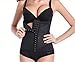 HOFAM Waist Trainer - Women's Latex Cincher - Breathable Workout Waist Corset Body Shaper Hook-and-Eye