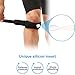 AGPTEK 2 Pack Patella Knee Strap, Anti-Slip Knee Pain Relief Band with Silicone Pad,Pain Relief for Basketball Volleyball, Running, Hiking Gear, Tennis etc, Both for Men and Women, Black