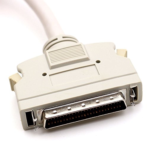 TEZONG HPDB50 to DB25 SCSI Cable Molded HPDB50-pin/DB25-pin M/M 5Ft 1Pack