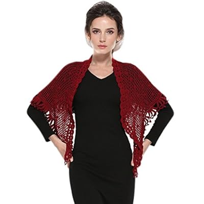 ZORJAR Scarfs for Women Winter Fashion Scarves Knitted Crochet Triangle shawls and wraps ZORJAR Scarfs for Women Winter Fashion Scarves Knitted Crochet Triangle shawls and wraps
