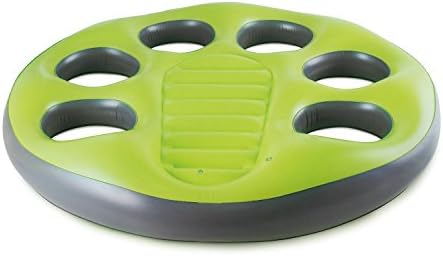 Swim Super Inflatable Floating Island 6 Person Oasis Lounge Pool Lake Party Water Raft