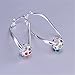 NYKKOLA Beautiful 925 Sterling Silver Unique Jewelry Classic Colorful Crystal Dangle Earrings