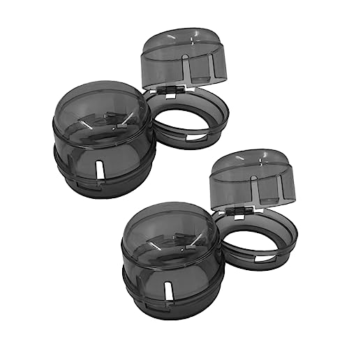 WEKAMOS 4 Pcs Gas Stove Knob Covers Baby Proof Lock Kitchen Safety Guard Non-Slip Gas Knob Protector Sturdy Silicone Easy to Clean for Home Use
