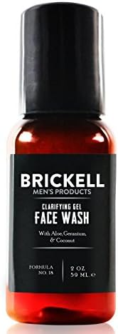 brickell men's clarifying gel face wash for men