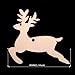 Pack of 10 Wooden Reindeer Cutouts for Wooden Crafts Christmas Tree Ornaments Hanging Decoration