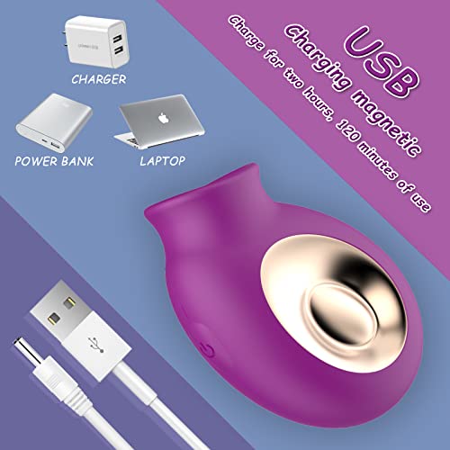 Rose Vibrator, Clitoral Nipple Anus Licking Tongue Vibrator with 2