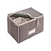 Richards Homewares Micro Fiber Deluxe Wine Goblets Case Grey 15.5