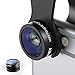 AUKEY Optic iPhone Camera Lens, 160? Fisheye Lens + 20x Macro Mini Clip-on Cell Phone Camera Lenses Kit for Samsung, Android Smartphones, iPhone