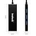 THINKPRICE USB 3.0 Hub slim 4 port Date Transfer Control for wii, pc iMac, MacBook