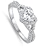 CHOOSE YOUR COLOR Sterling Silver Heart Halo Promise Ring