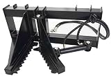 Tree Fence Post Puller Skid Steer Attachment Quick Attach Bobcat Kubota Case