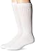 Carolina Ultimate mens Diabetic Non-binding Mid-calf 2 Pack Casual Sock, White, Large US