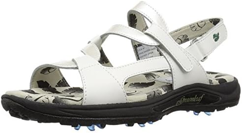 Golfstream Women's Spike Sport Sandal, Patent White