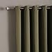 Best Home Fashion Wide Width Thermal Insulated Blackout Curtain - Antique Bronze Grommet Top - Olive - 100
