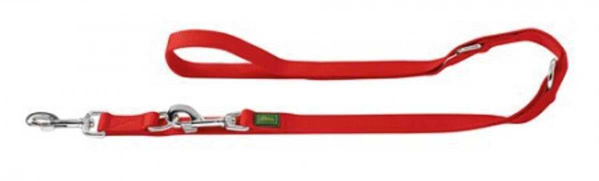 HUNTER Nylon Adjustable Extra Long Lead, 25/300 cm, Red