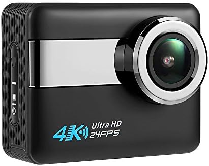 Axeto N6 4K Wifi Action Camera, 2.31" LCD Touchscreen 20MP Sony Image Sensor 170° Wide-Angle Waterproof, Remote,2 Batteries With Kit (Black)