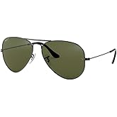 Ray-Ban RB3025 Metal POLARIZED Aviator Sunglasses For Men For Women +BUNDLE with ACCESSORY EYEWEAR KIT