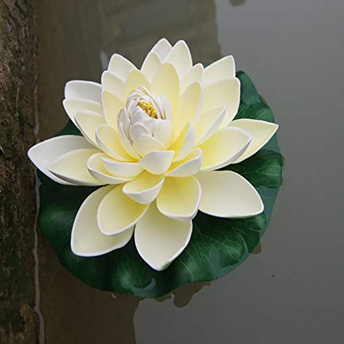 Shangwelluk Artificial Floating Foam Lotus Flowers For Pool