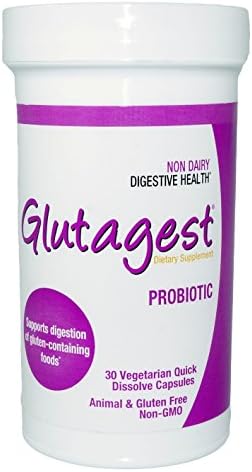 Glutagest Probiotic- Supports Digestion of Gluten โ Patented Strain โ Gluten and Dairy Free โ 30 Capsules