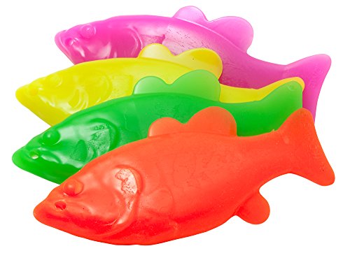 Ruff Dawg Flying Fish Floating Dog Toy Assorted Neon Colors