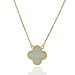 Handmade 18k Gold Brass Fashion Four Leaf Clover Necklace 18