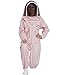 NATURAL APIARY - Max Protect Beekeeping Suit - 100% Fine Pink Cotton Beekeeper Suit & Veil - Maximum Protection - Professional & Beginner Beekeepers - Medium
