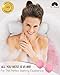 Luxury Spa Bath Pillow with 2 Bath Bombs – Bathtub Support for Back, Head and Shoulders - 4 Extra Large Suction Cups – Great Hot Tub Jacuzzi Accessory by Dr. Maya