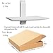 LQWQM Floating Wood TV Shelf Wall Mounted, Upgraded Version White AV Shelves for Livingroom TV Multimedia Accessories - Snowy White