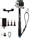 ProsPole Extendable Pole an Aluminium Telescopic Monopod Extension & Adjustable Selfie Stick for Gopro Hero 4 Session Black Silver Hero 2 3 3+ 4 and Other Action Cameras (Blue 37