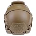 Goshfun Tactical Military Helmet Protective Fast Helmet Full Face Mesh Mask with Goggle for Airsoft Paintball CS Outdoor Activity, Tan