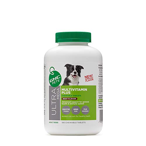 GNC Pets Ultra Mega Multivitamin Plus Chewable Tablets Supplement for