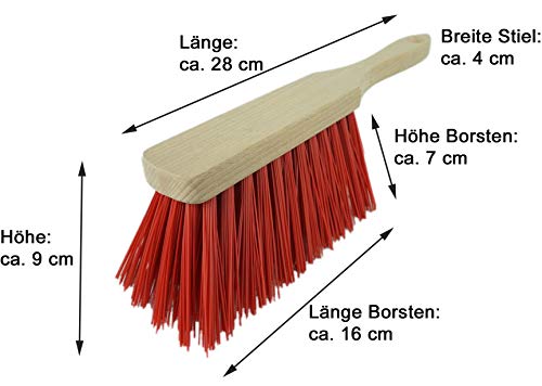 Novaliv 1x Handfeger Elastonborsten Besen Elaston Handbesen Auto Kehrwisch Industriehandfeger Schneefeger Schneebesen… – Bild 3