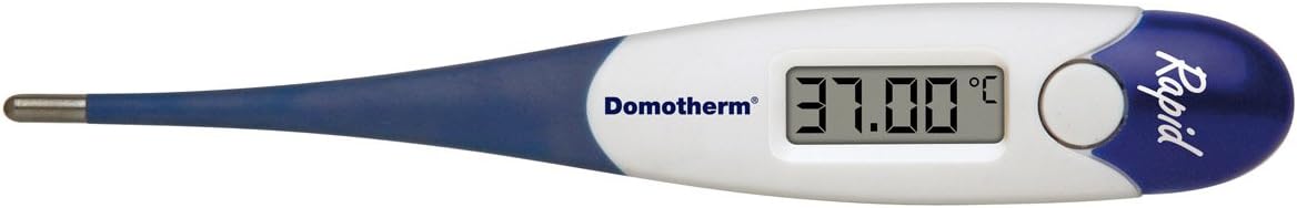 Domotherm Rapid - digitales Fieberthermometer mit 2 Nachkommastellen, Messwertspeicher, flexible Spitze, Baby Kinder geeignet