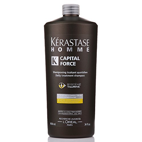 Kerastase Homme Capital Force Vita-Energizing Effect Daily Treatment Shampoo, 34 Ounce