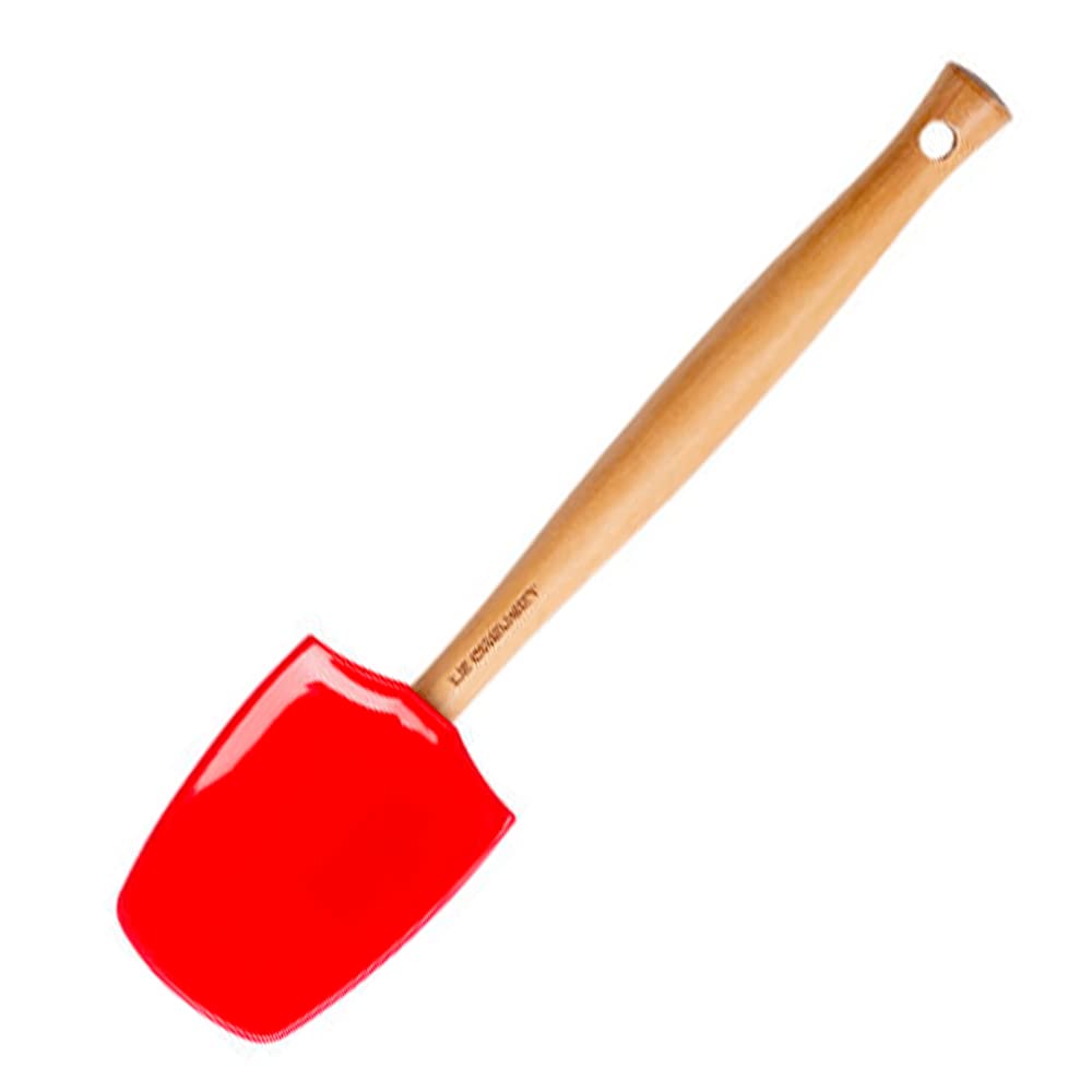 Le Creuset Craft Spatula Spoon, Large, 28 cm, Silicone, Cerise, 42104280600000