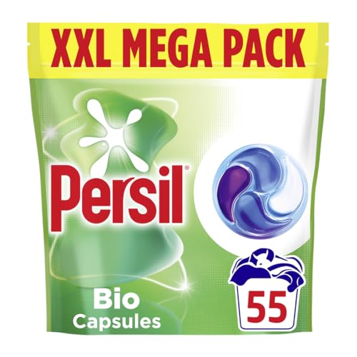 Persil Bio 4-in-1 Laundry Detergent Pods Capsules 55 Washes - £7.30 / £6.53 S&S - Early Prime Deal