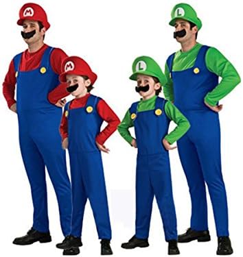 Mens and Boys Classic Game Role Costume Halloween Fancy Dress Up Size S-XL