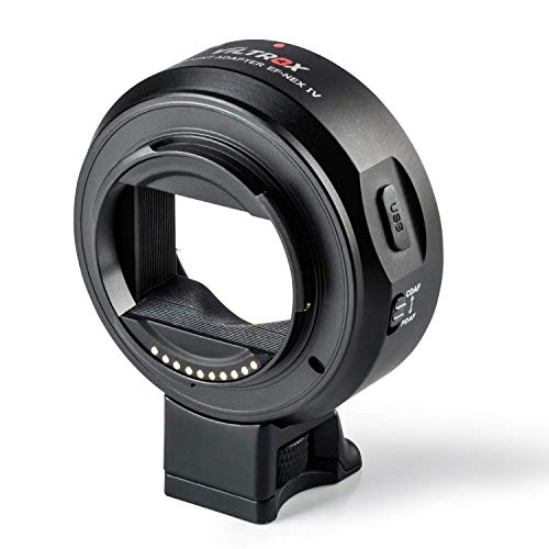 Viltrox EF-NEX IV High-Speed Auto-Focus Lens Mount Adapter Converter for Canon EF Lenses to Sony E Mount A9 A7 A7R A6300 A6500 NEX Series DSLR Cameras (Aperture Control, PDAF/CDAF Mode, USB Upgrade)