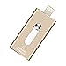 128GB iPhone USB Flash Drive, iOS Memory Stick, iPad External Storage Expansion for iOS Android PC Laptops (Gold)